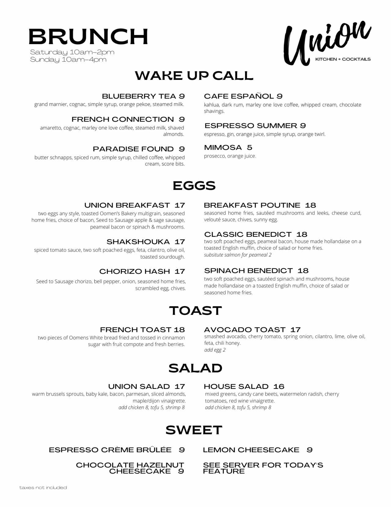 Union Kitchen + Cocktails Union Kitchen + Cocktails